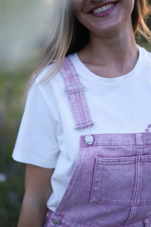 Robe salopette rose
