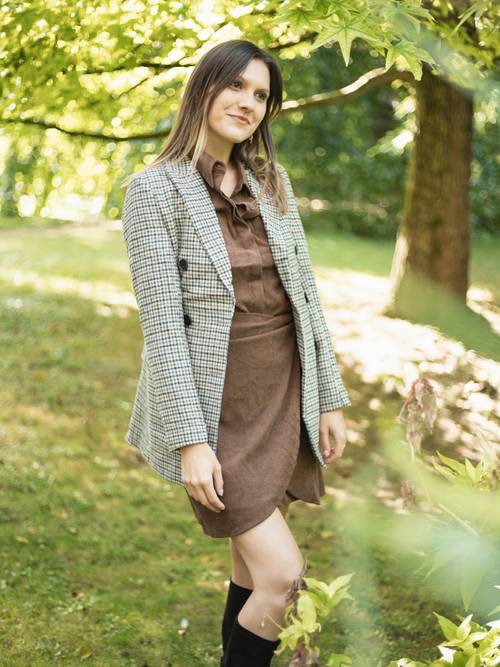 Veste à carreaux
