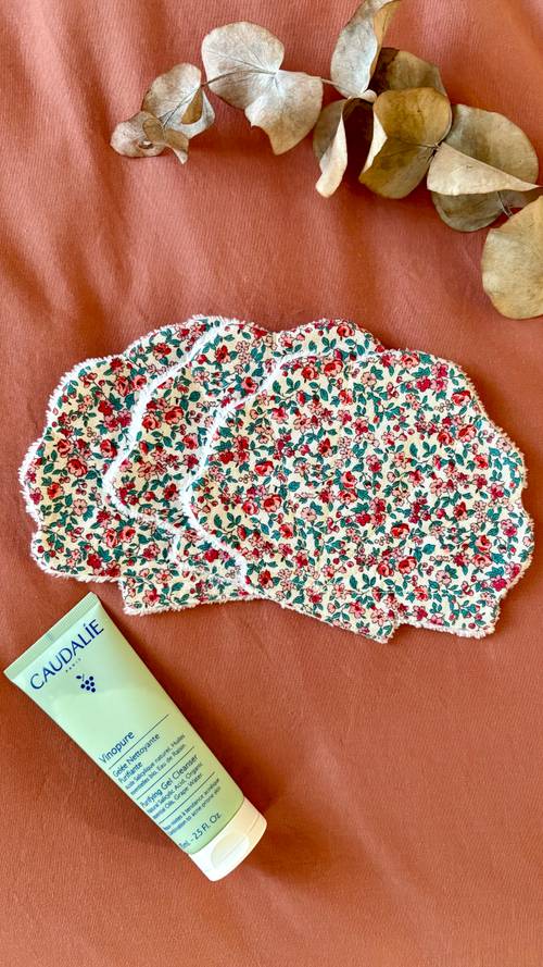 3 lingettes lavables coquillages Judith