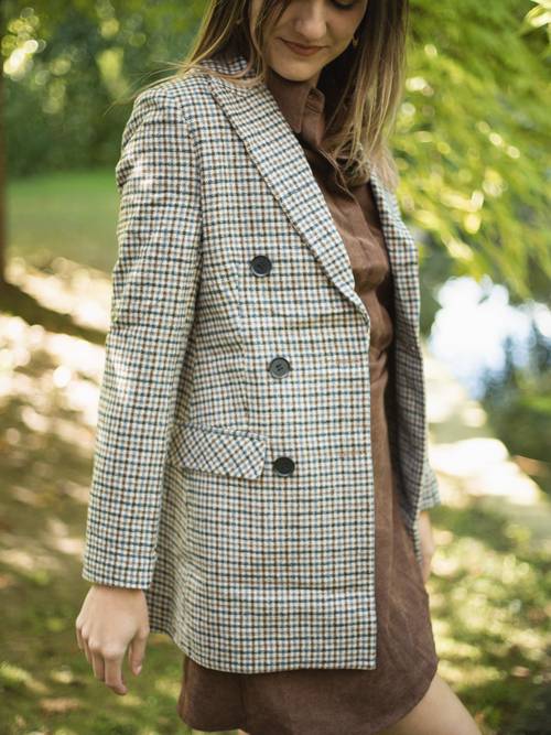 Veste à carreaux