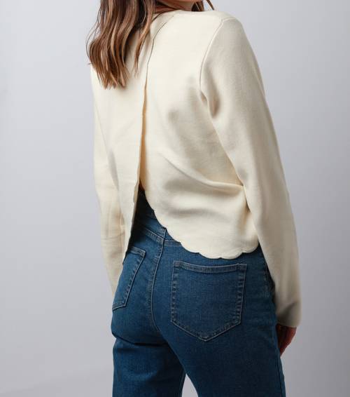 Pull écru