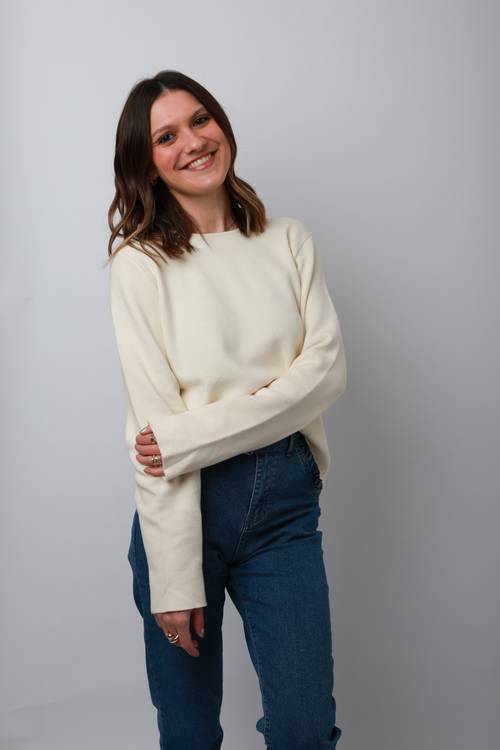 Pull écru