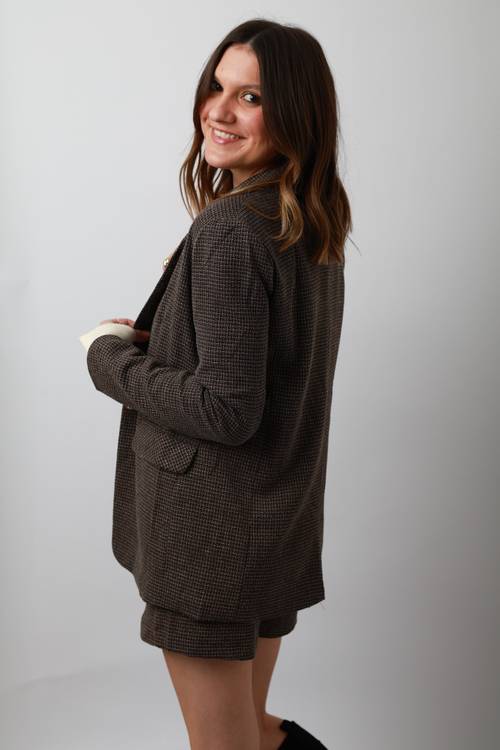 Veste blazer chocolat 2