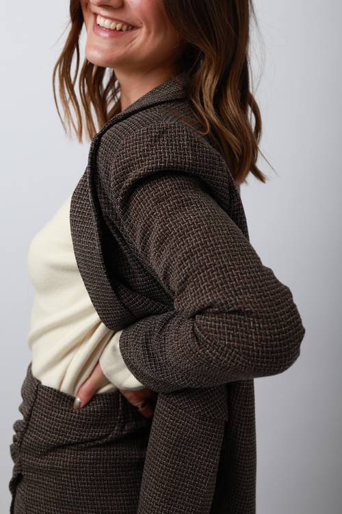 Veste blazer chocolat 3