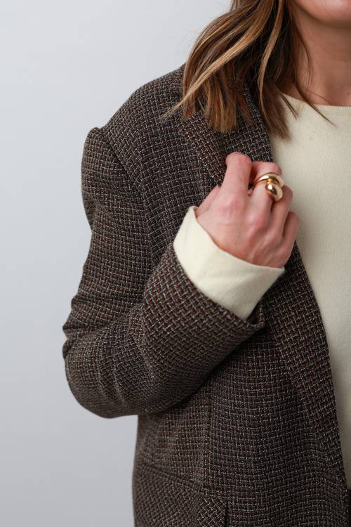 Veste blazer chocolat 4