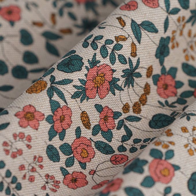 Coton épais fleurs de printemps