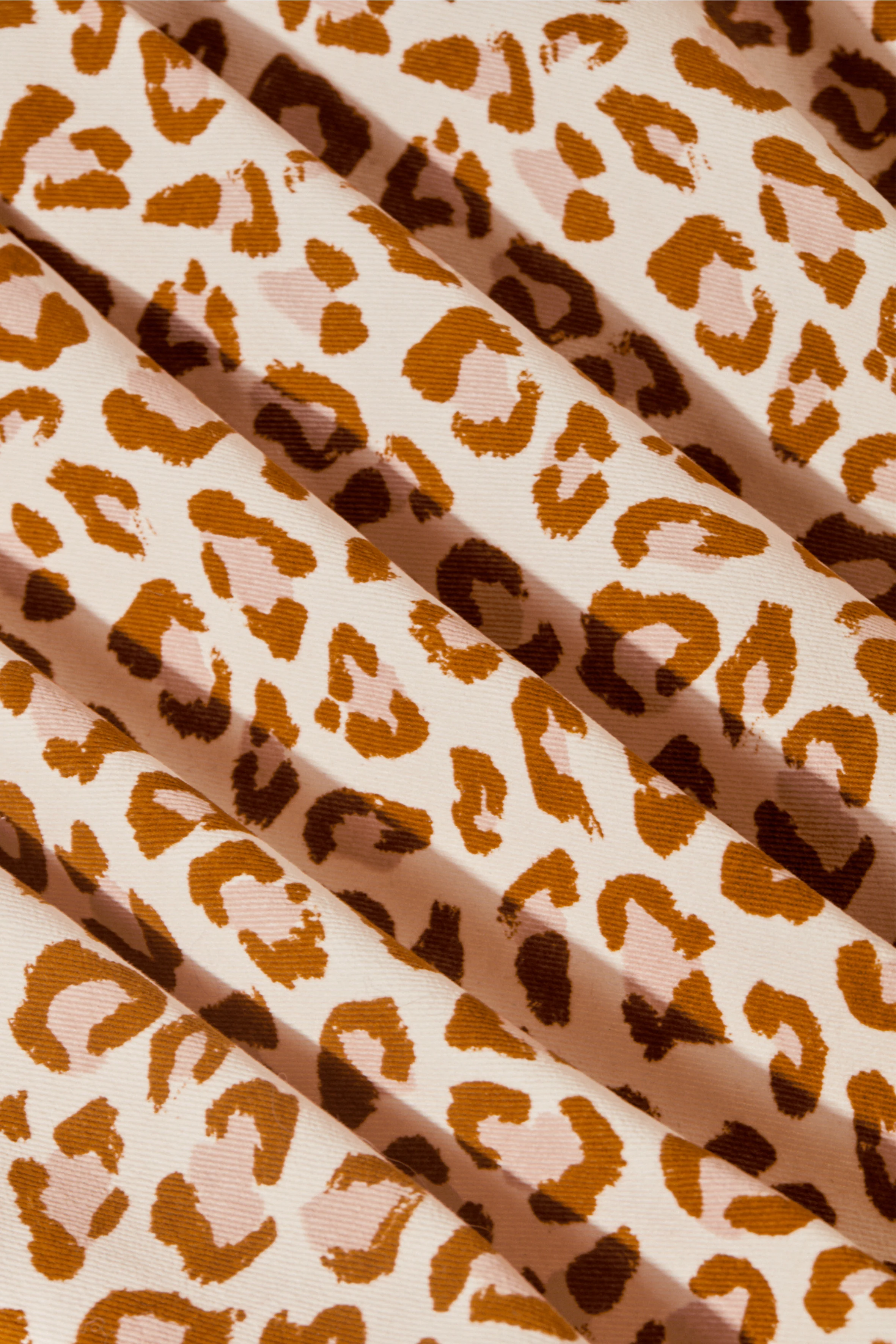 Gabardine coton léopard